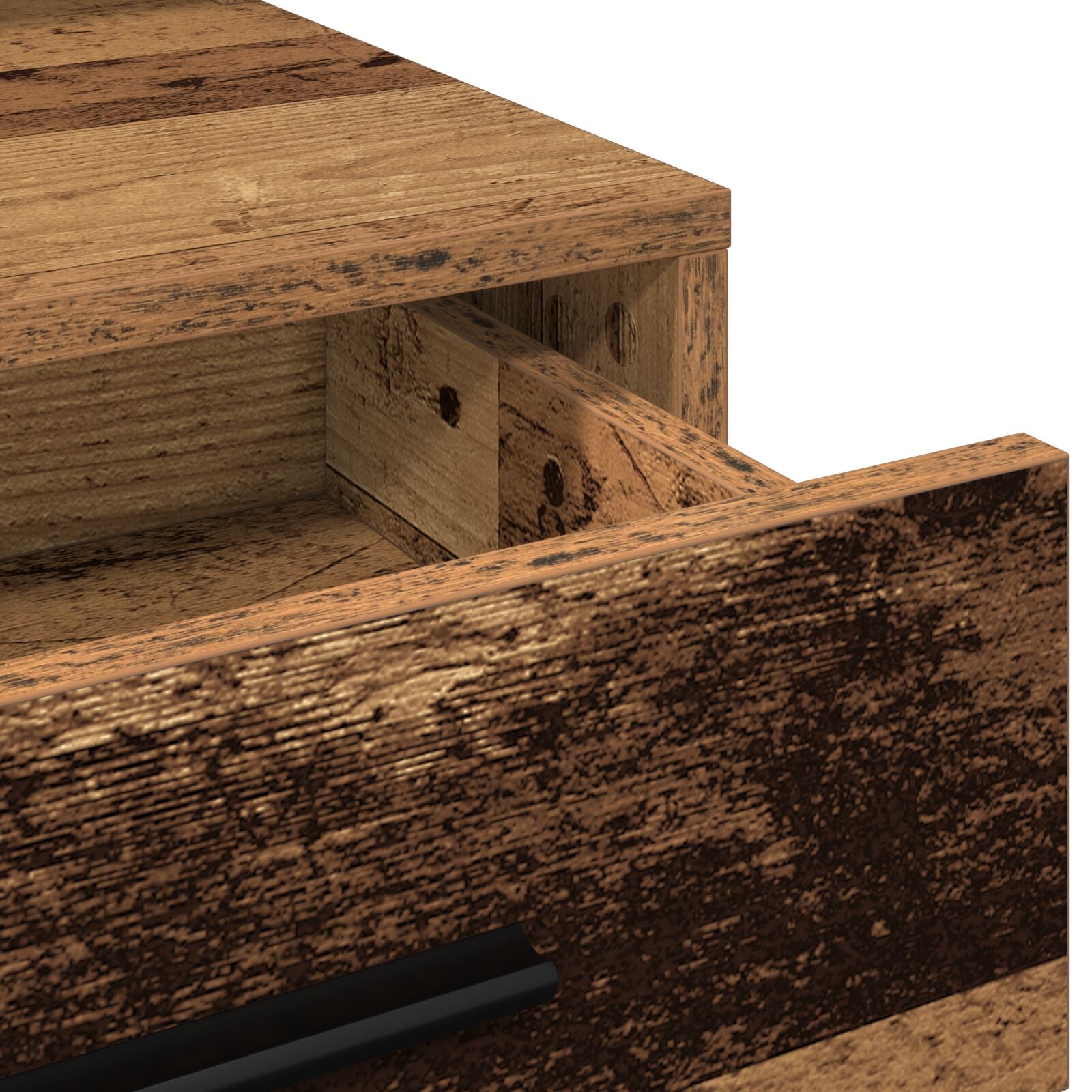 Kaptafel Met Led-Verlichting - Oud Hout 79 x 41 x 135 cm Oude Hout