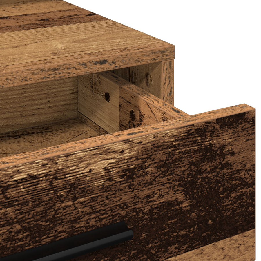 Kaptafel Met Led-Verlichting - Oud Hout 79 x 41 x 135 cm Oude Hout