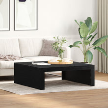 Salontafel - Gemaakt Van Engineered Wood 100 x 100 x 35 cm Zwart eiken