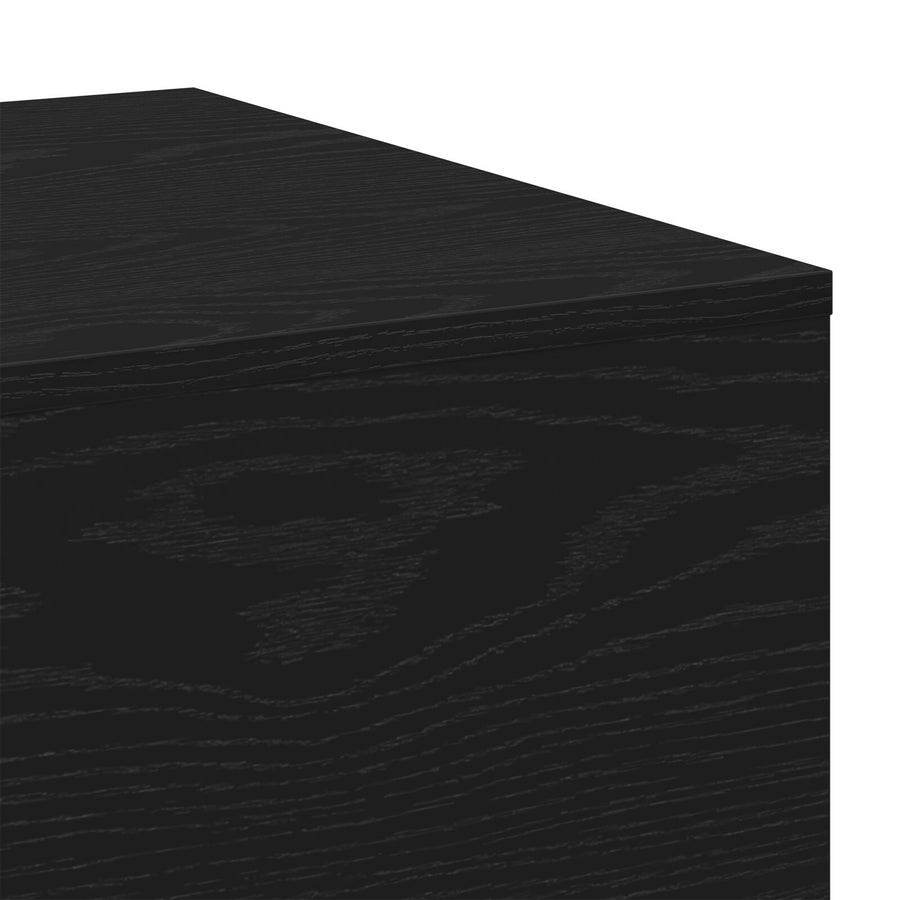 Salontafel Zwart Eiken 100X30X36,5 Cm Bewerkt Hout