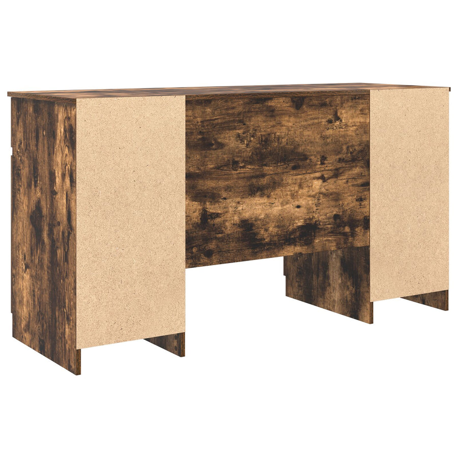 Bureau Rook Eiken 140X49X76 Cm Gefabriceerd Hout