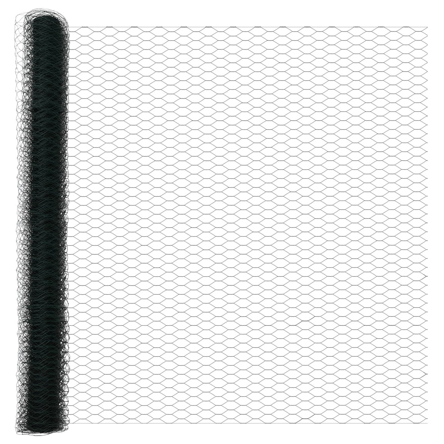 Omheining Palen 11 Stuks U-Kanaal Groen 160 Cm Staal,  Hexagonale Omheining Groen 1.6X50M Staal