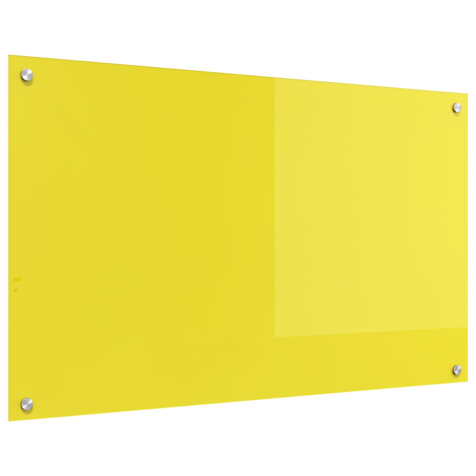 Keuken Achterwand 100X60X0,6 Cm Geharde Glas Geel 100 x 60 cm