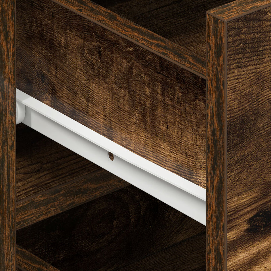 Dressoir Bewerkt Hout 120 X 36 X 69 Cm Dressoir