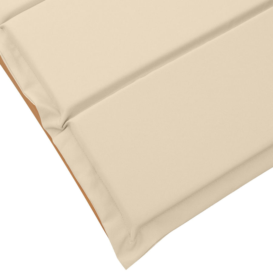 Zonnenbedden Met Kussens 2 Stuks Massief Acaciahout Beige