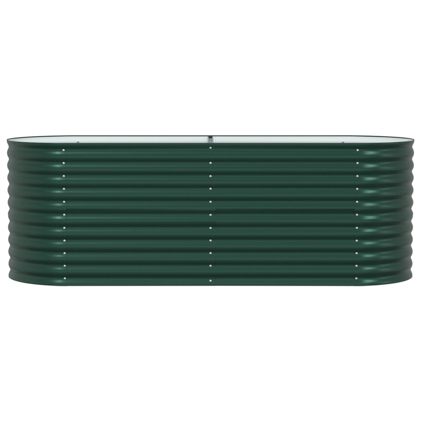 Tuin Verhoogd Bed Gegalvaniseerd Staal 240 x 80 x 81 cm Groen