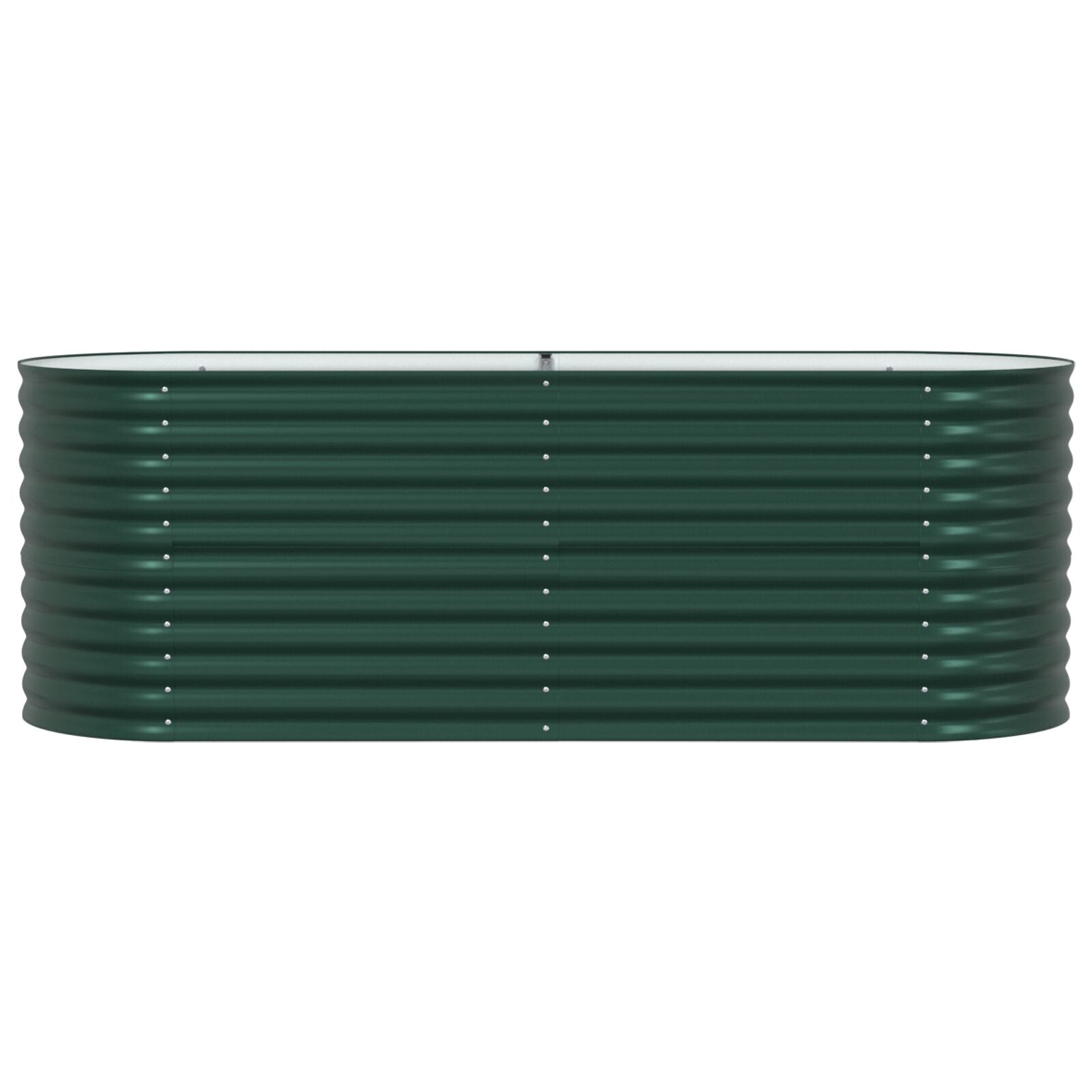 Tuin Verhoogd Bed Gegalvaniseerd Staal 240 x 80 x 81 cm Groen