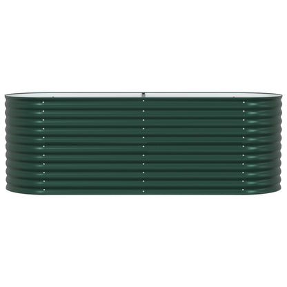 Tuin Verhoogd Bed Gegalvaniseerd Staal 240 x 80 x 81 cm Groen