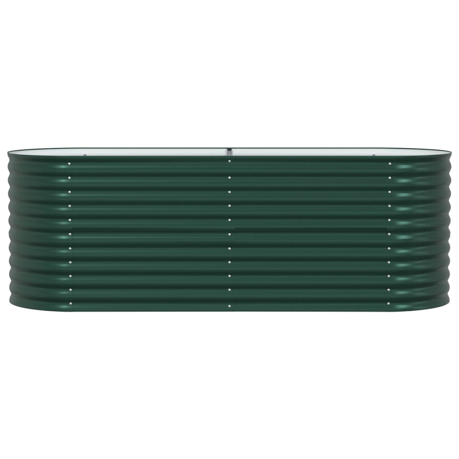 Tuin Verhoogd Bed Gegalvaniseerd Staal 240 x 80 x 81 cm Groen