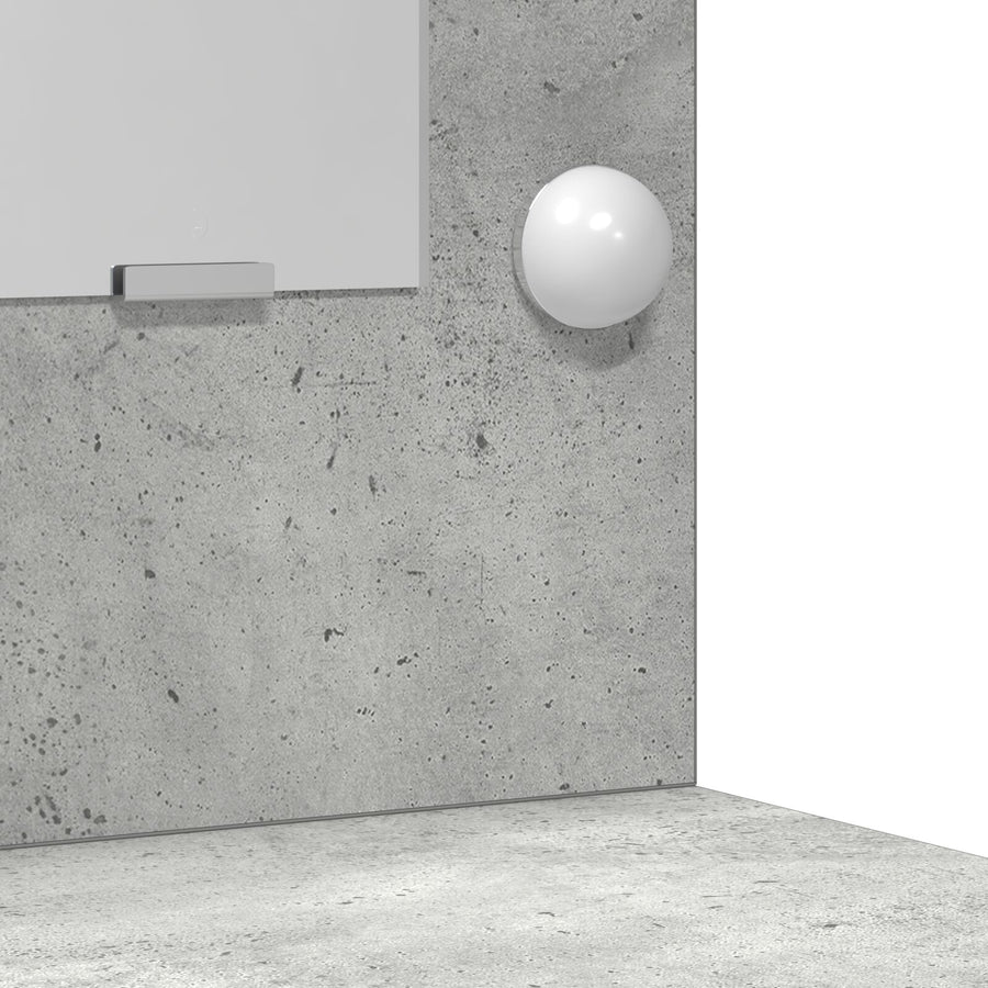 Make-Up Tafel Met Led Lichten In , Beton grijs 50 x 41 x 135 cm