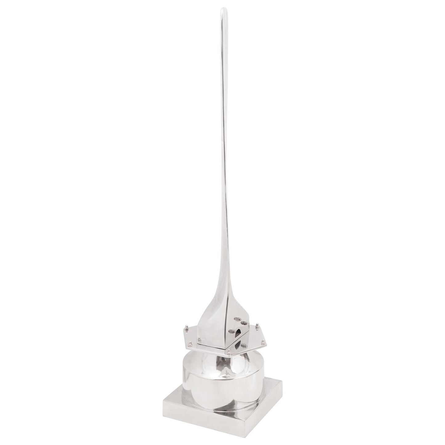 Beeld Zilver 26X26X110 Cm Aluminium Half Propeller