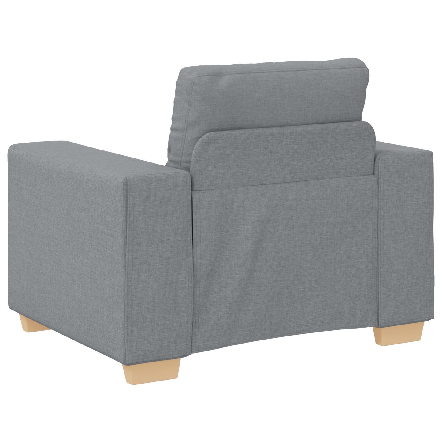 3-Delige Sofa Set Met Kussens Stof Lichtgrijs