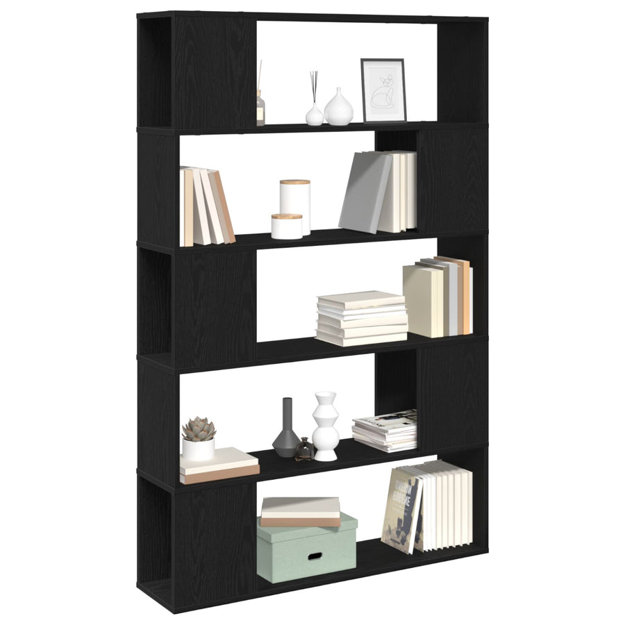 Boekenplank Gelaagd Hout Zwart eiken 100 x 24 x 155 cm