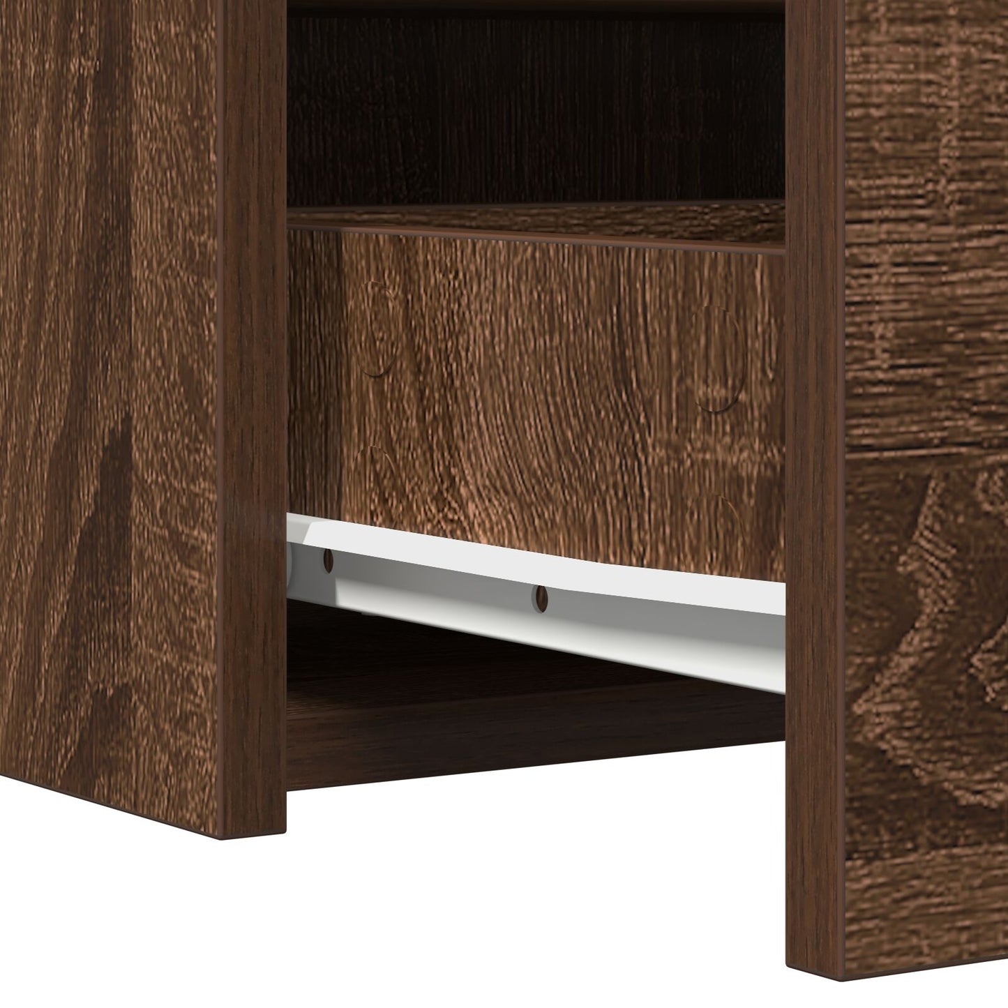 Wandkaptafel 60 x 40 x 70 cm Bruin eiken zonder LED