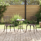 Tuinstoel aluminium brons 53x51x88,5 cm (2 stuks)