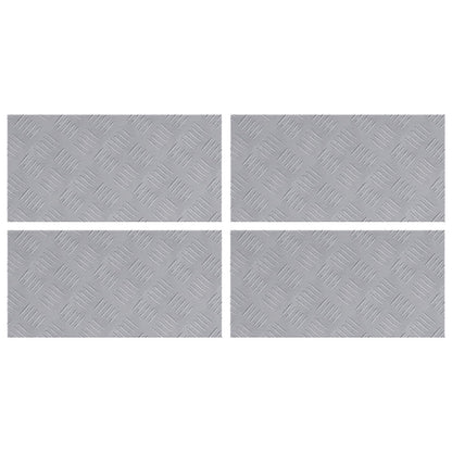 Aluminium Checker Platen - 4 Pak, Anti-Slip, 50X25 Cm 50 x 25 x 0.2 cm Rechthoekig