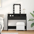 Console Table with Drawer Black 100 x 41 x 140 cm Engineered Wood