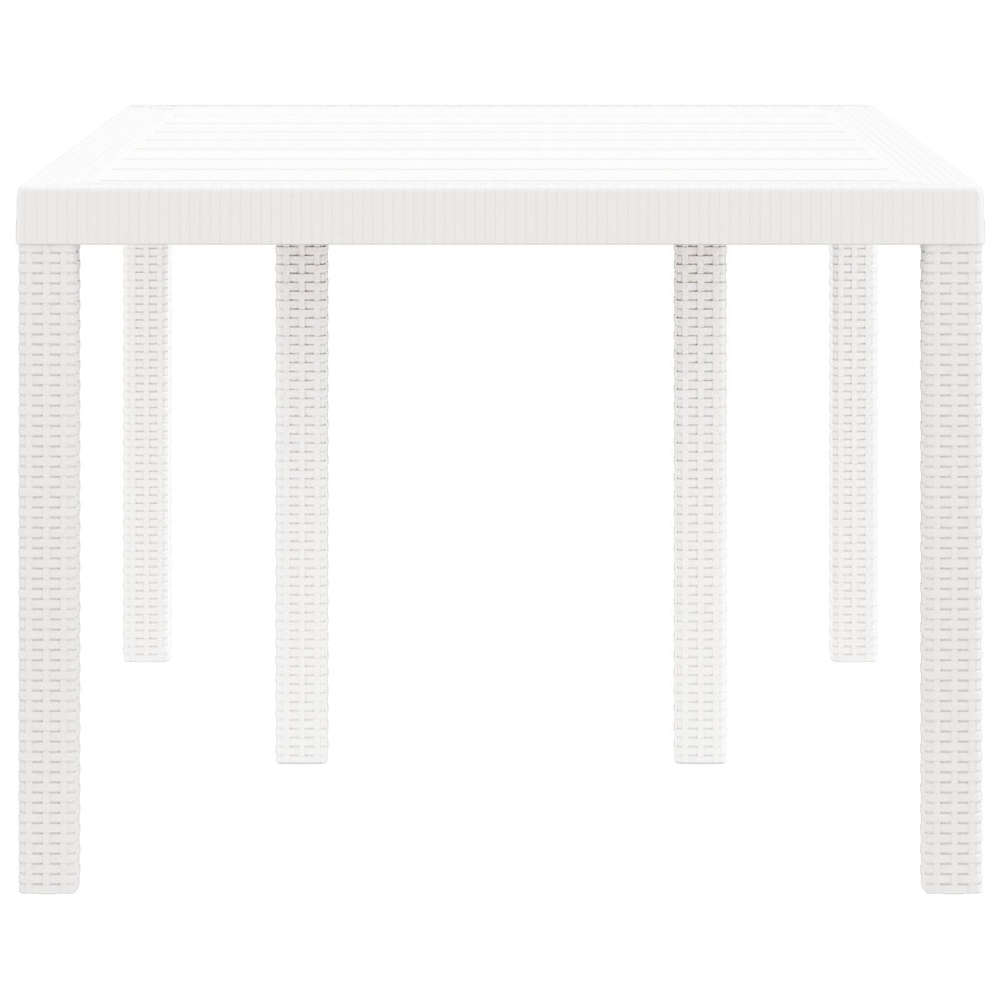 Buitentafel Polypropyleen Middelgroot Duurzaam Tuintafel Wit 1,5 m