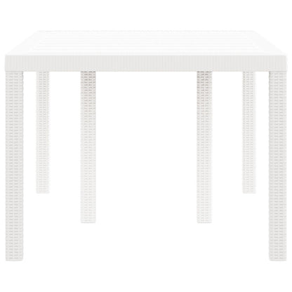 Buitentafel Polypropyleen Middelgroot Duurzaam Tuintafel Wit 1,5 m