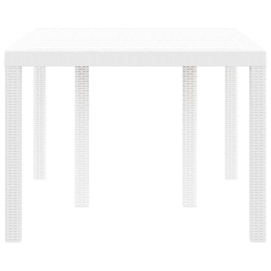 Buitentafel Polypropyleen Middelgroot Duurzaam Tuintafel Wit 1,5 m