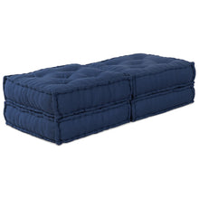 Modulaire Poefs 2 Stuks Stof Indigo 70 x 70 x 36 cm 2x lounge