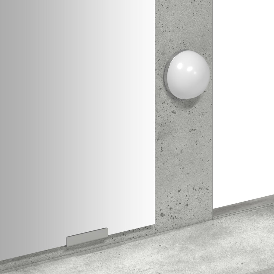 Kaptafel Met Led-Verlichting Betonnen Grijs Beton grijs 100 x 41 x 140 cm