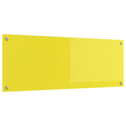 Keuken Achterwand 110X40X0,6 Cm Sterk Glas Geel 110 x 40 cm