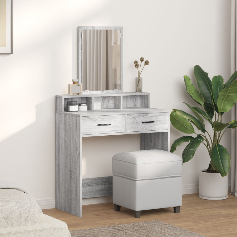 Kaptafel Met Lade Grijs Sonoma 79 x 41 x 140 cm Grijze sonoma