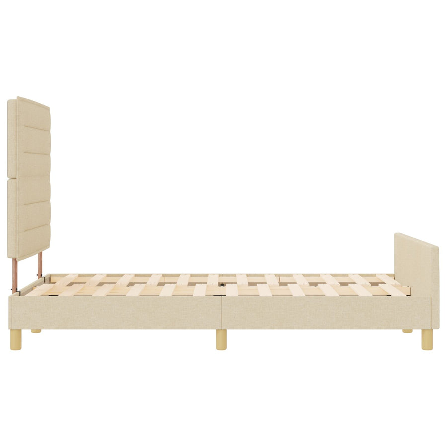 Bedframe Crème 140X200 Cm Stof Crème