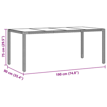 Tuin Eetset Van 7 Stuks Met Kussens Zwart Poly Rattan