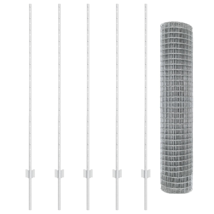 Euro Hek Set Set Van 2 Gezuurd Staal 10 X 1,4 M Euro Hek