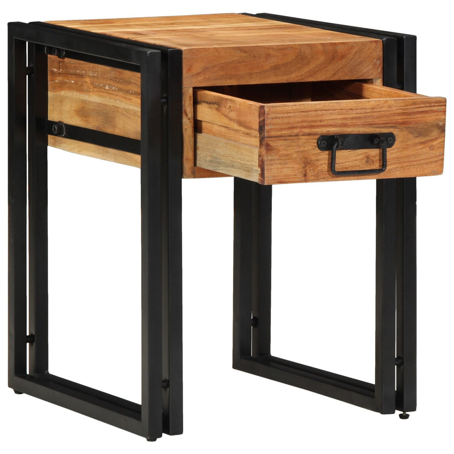 Bijzettafel 40 x 40 x 50 cm Massief acaciahout