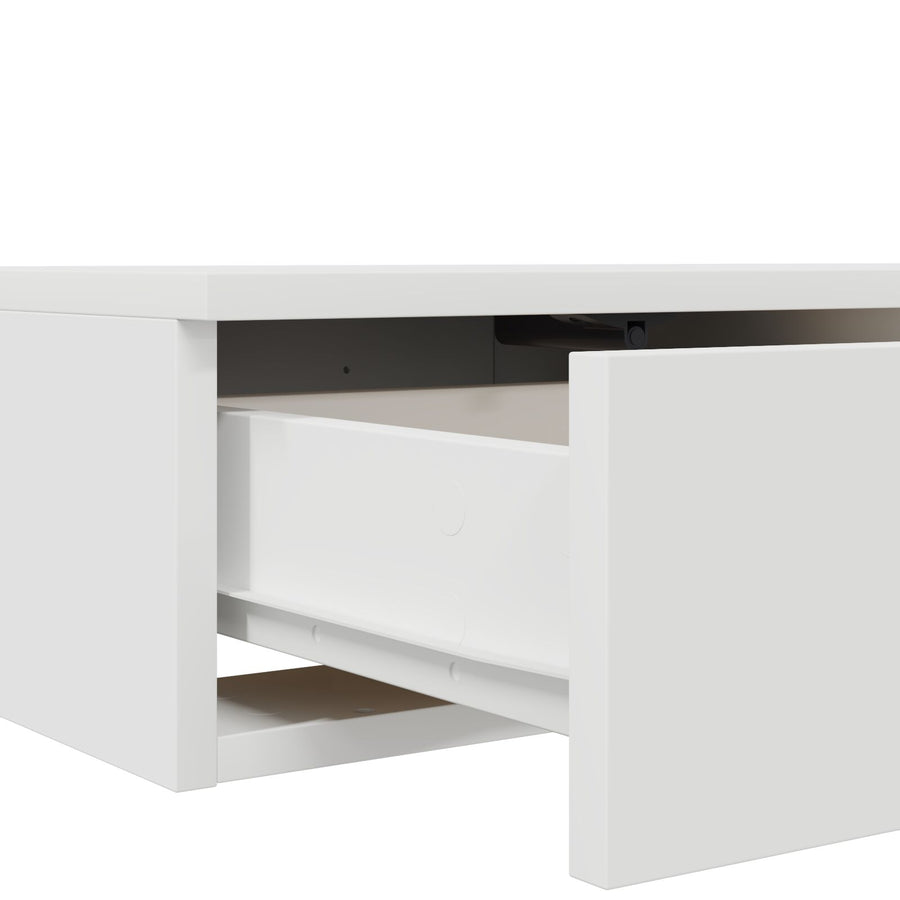 Nachtkastjes Mdf Nachtkastje Wit 140 x 36.5 x 16.5 cm