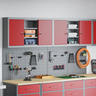 Gereedschapskast set 4 stuks rood gepoedercoat staal