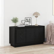Dressoir 102x35x55 cm zwart eiken
