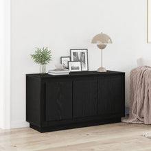 Sideboard Zwart Eiken 102X35X55 Cm Engineered Wood
