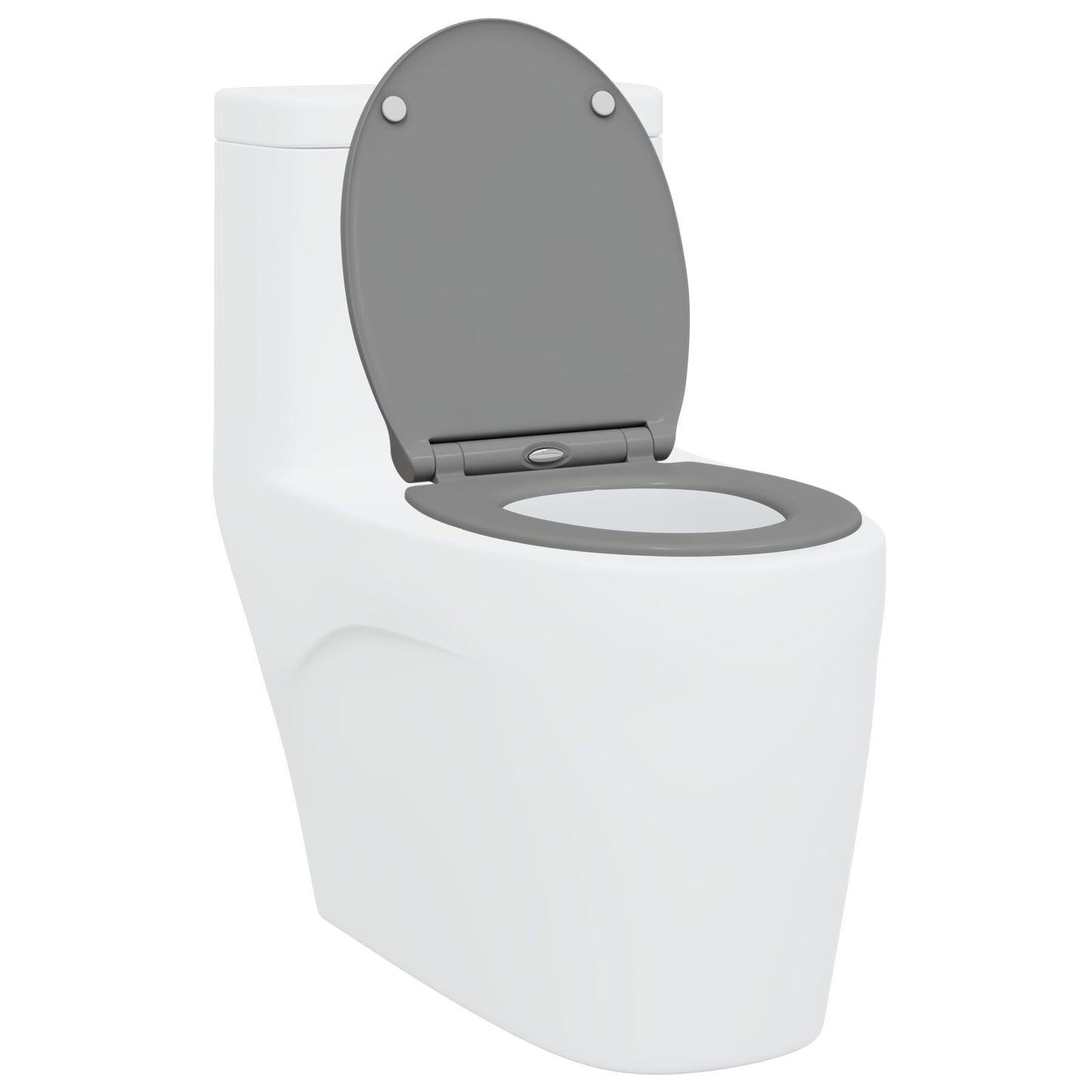 Snelle Release Toiletbril Met Zachte Sluiting Duroplast Grijs
