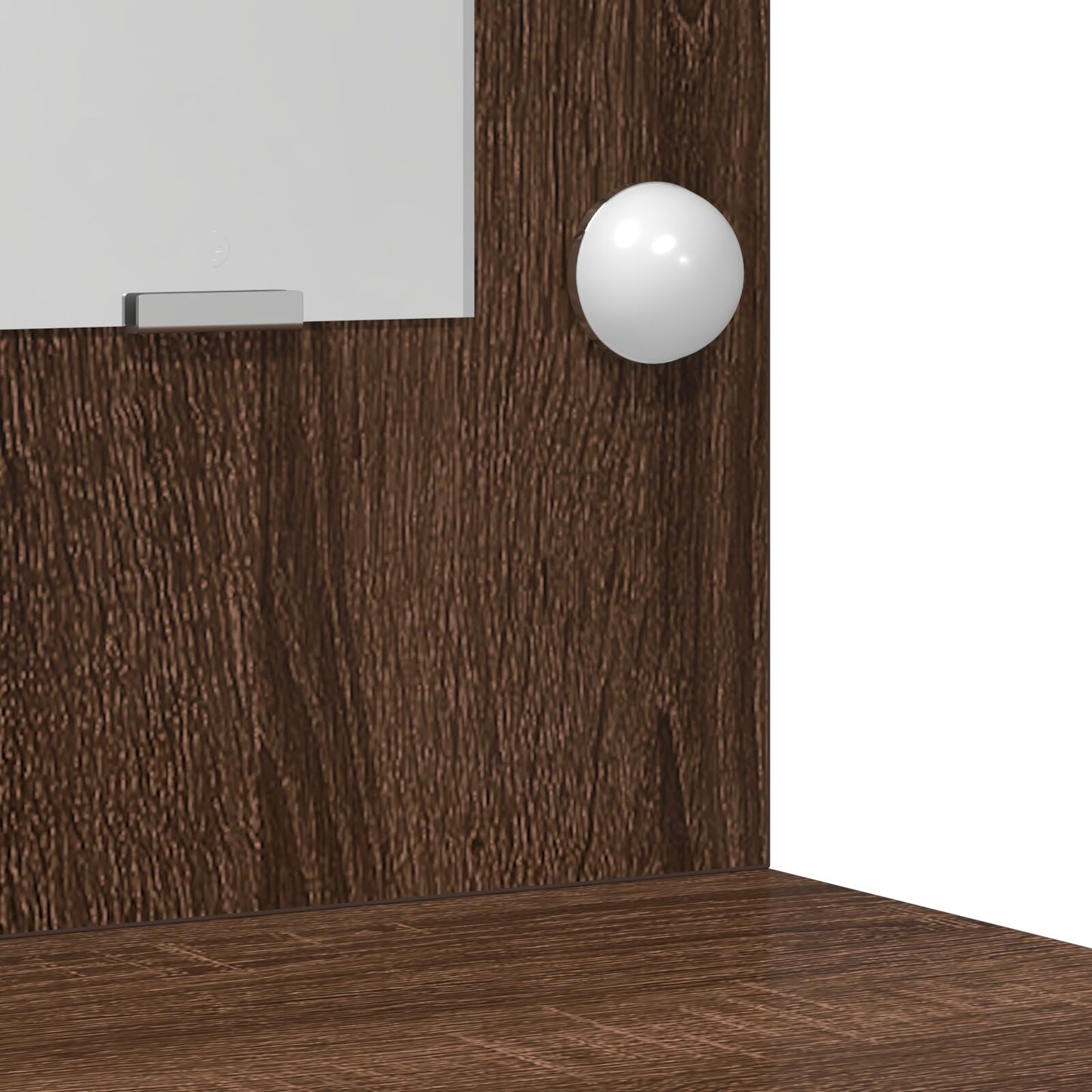 Kaptafel Met Led-Verlichting Bruin eiken 78,5 x 41 x 135 cm