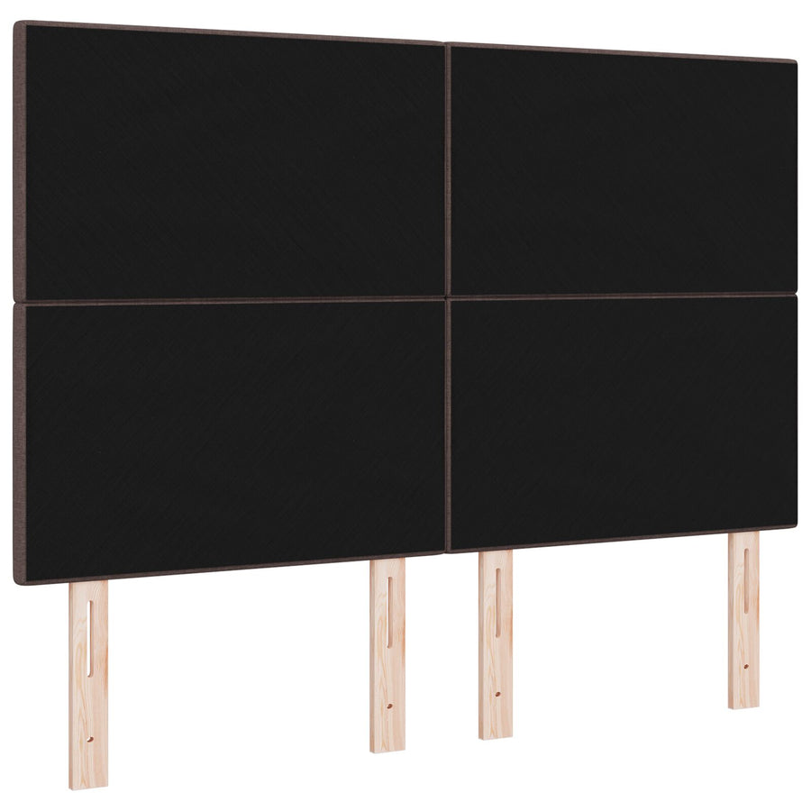 Hoofdeinde Met Knopen Donkerbruin Stof Donker bruin 140 cm Hoog hoofdbord