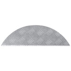 Trapmatten aluminium zilver 60x18 cm set 15 stuks