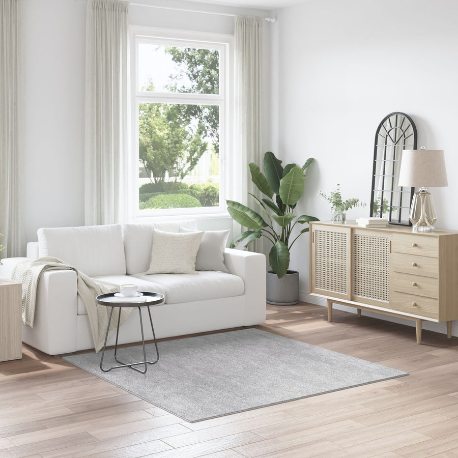 Shaggy Vloerkleed Met Latex Achterkant Grijs 160 x 160 cm