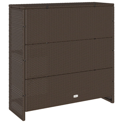 Opbergkast 100X36X102 Cm Rattan Bruin