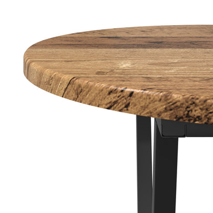 Salontafel Oud Hout 80X40X40,5 Cm Geengineerd Hout En Metaal Oude hout