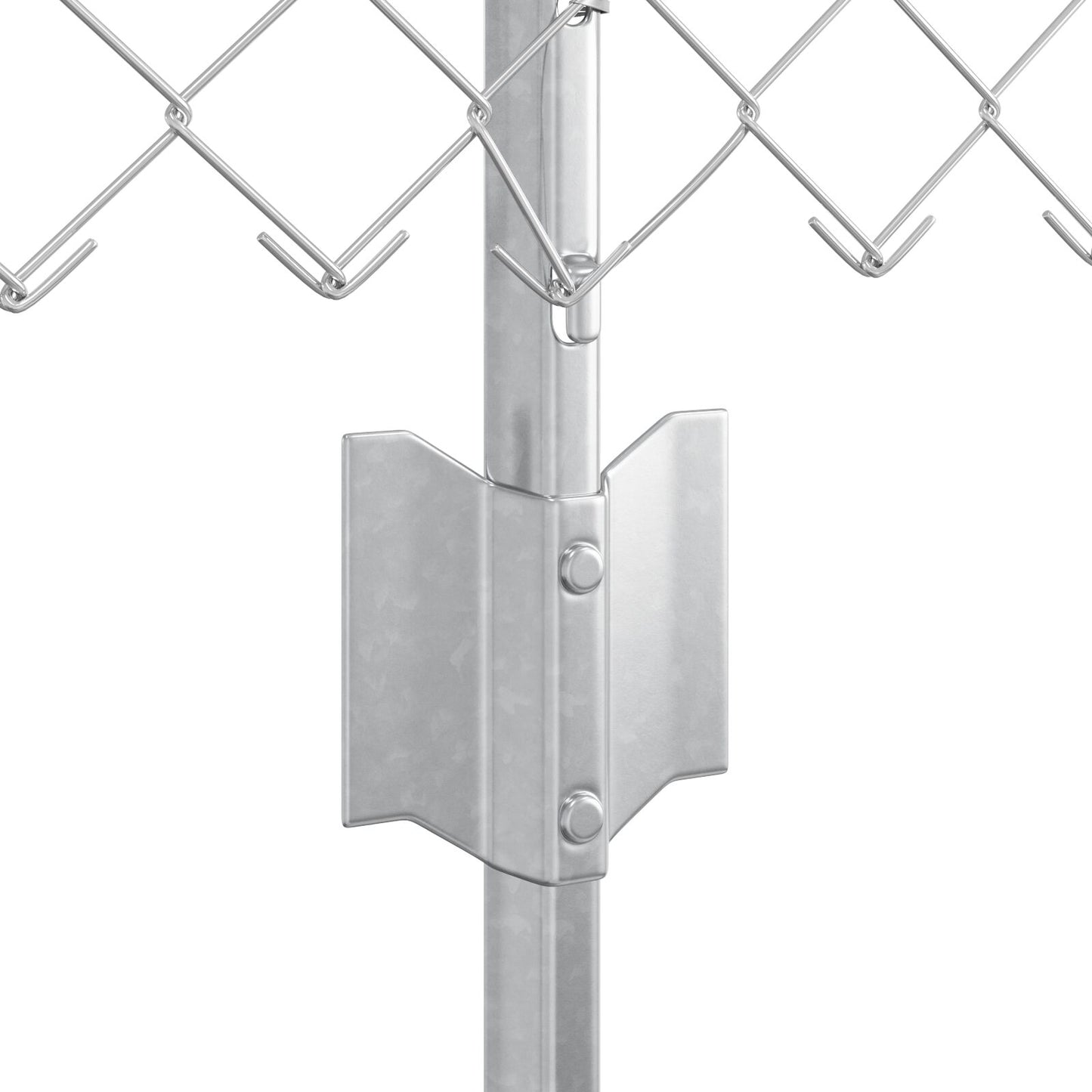 Kettingschakelhek Met 10 U-Palen Zilver 0.6X10 M Staal