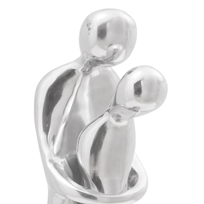 Beeld Zilver 10X16X49 Cm Aluminium