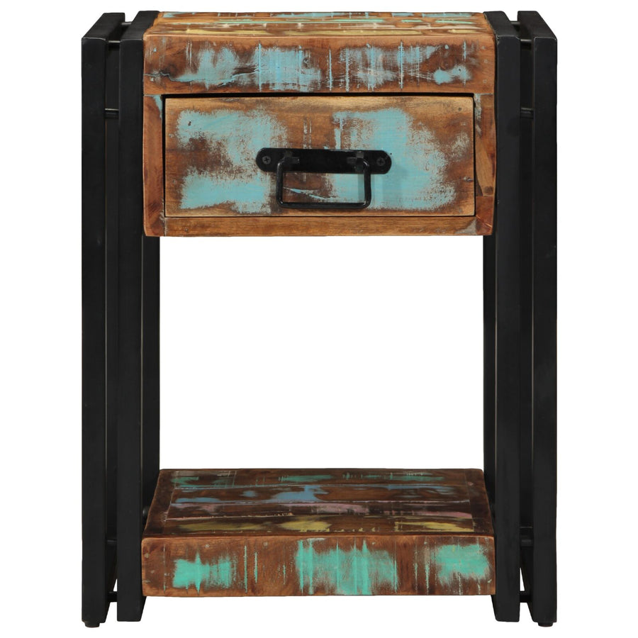 Nachtkastjes 2 Stuks 40 x 40 x 50 cm Massief Gerecycled Hout