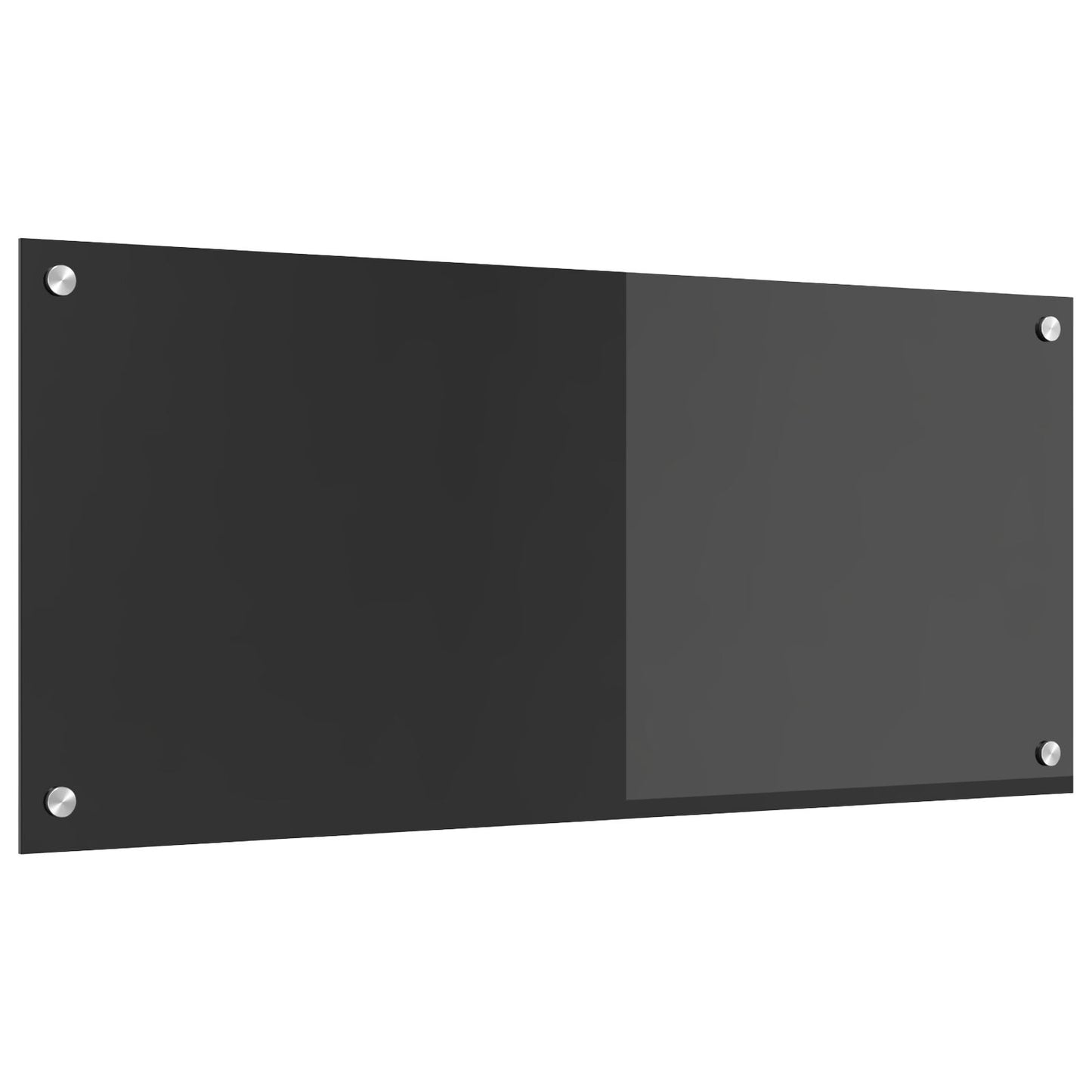Keuken Achterwand 90X40X0,6 Cm Gehard Glas Donkergrijs 90 x 40 cm