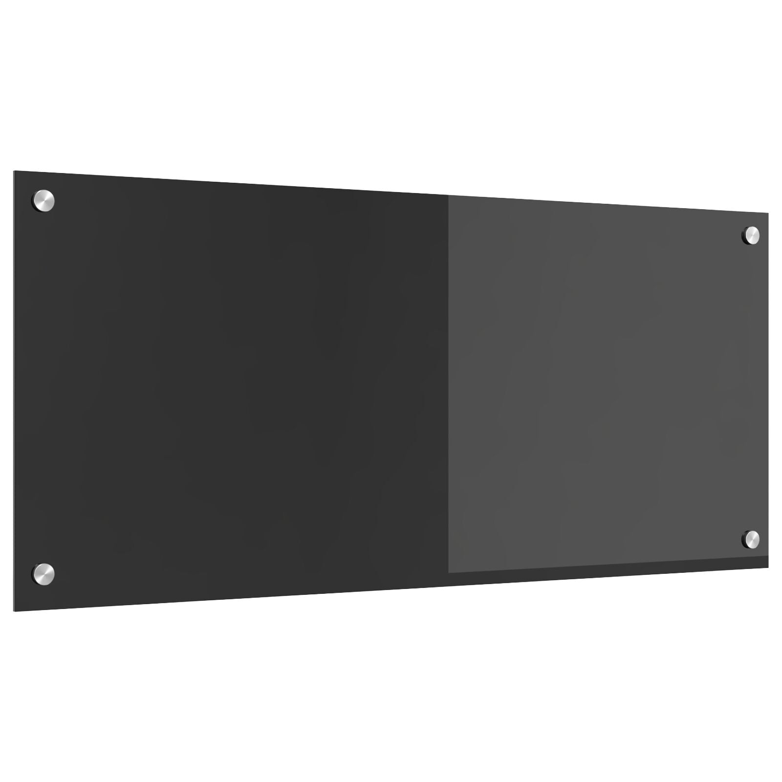 Keuken Achterwand 90X40X0,6 Cm Gehard Glas Donkergrijs 90 x 40 cm