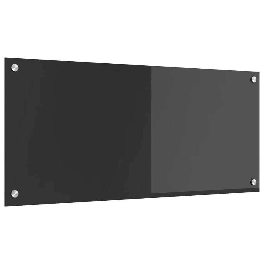 Keuken Achterwand 90X40X0,6 Cm Gehard Glas Donkergrijs 90 x 40 cm