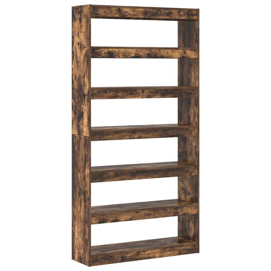 Bruine Boekenkast Bruin Geengineerd Hout 100 X 30 X 198 Cm
